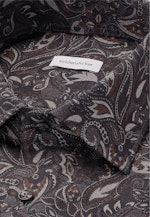 Slim Flanellhemd Geblümt in Grau |  Seidensticker Onlineshop