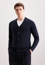 Regular Cardigan in Dunkelblau |  Seidensticker Onlineshop