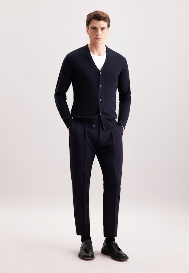 Regular Cardigan in Dunkelblau |  Seidensticker Onlineshop