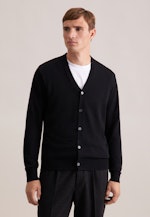 Regular Cardigan in Schwarz |  Seidensticker Onlineshop