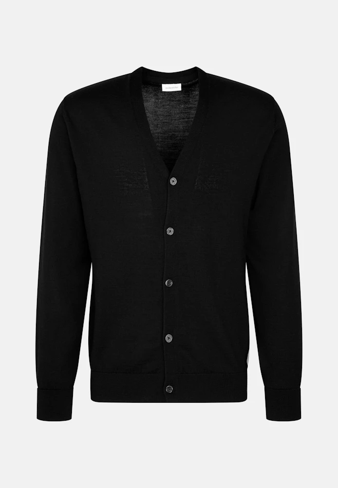 Regular Cardigan dans Noir | Boutique en ligne Seidensticker