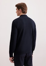 Regular Strick-Jacke in Dunkelblau |  Seidensticker Onlineshop