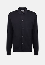 Regular Strick-Jacke in Dunkelblau |  Seidensticker Onlineshop