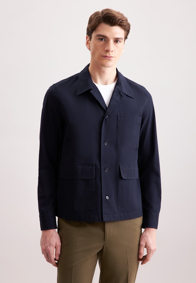 Regular Jacke Uni in Dunkelblau |  Seidensticker Onlineshop