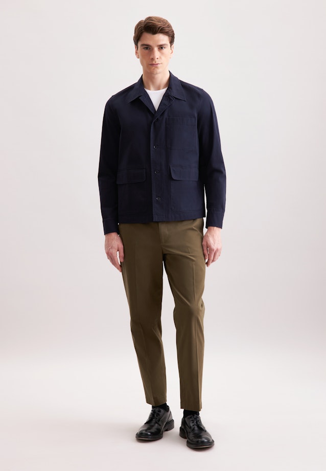 Regular Jacke Uni in Dunkelblau |  Seidensticker Onlineshop