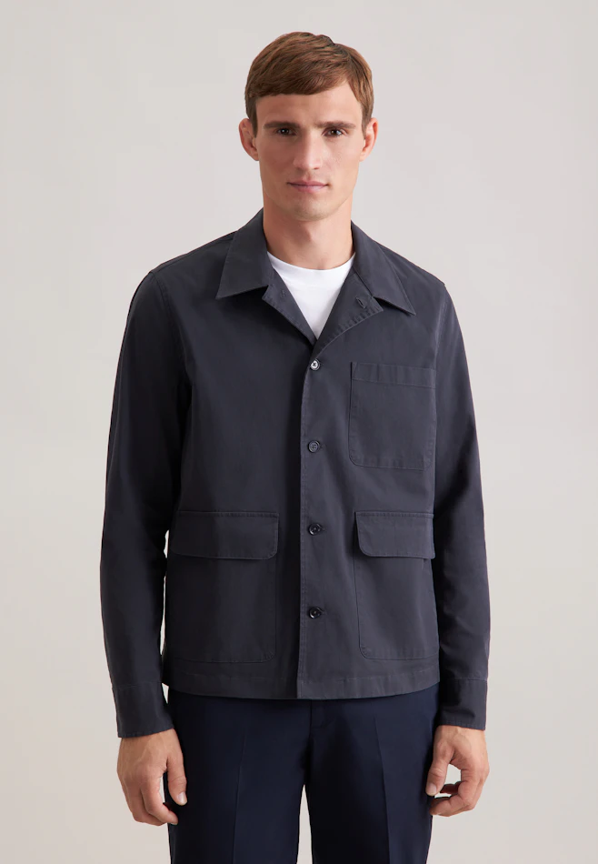 Regular Veste Uni dans Gris | Boutique en ligne Seidensticker