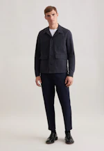 Regular Veste Uni in Gris |  Seidensticker Onlineshop