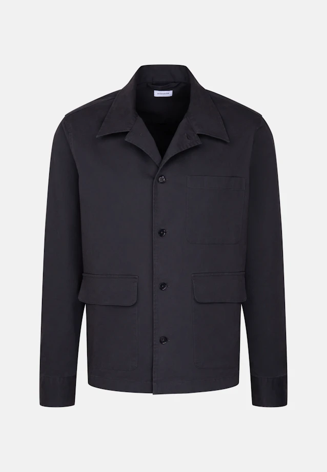 Regular Veste Uni in Gris |  Seidensticker Onlineshop