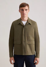Regular Veste Uni in Vert |  Seidensticker Onlineshop