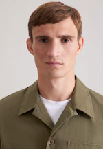 Regular Veste Uni in Vert |  Seidensticker Onlineshop