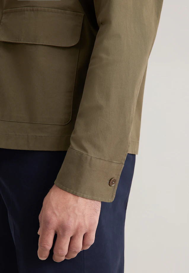 Regular Jacke Uni in Grün |  Seidensticker Onlineshop