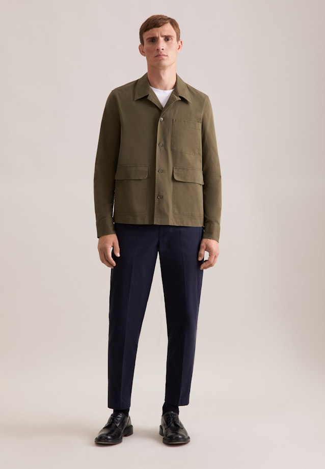 Regular Jacke Uni in Grün |  Seidensticker Onlineshop