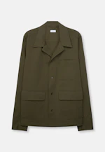 Regular Veste Uni in Vert |  Seidensticker Onlineshop