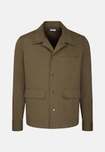 Regular Veste Uni in Vert |  Seidensticker Onlineshop