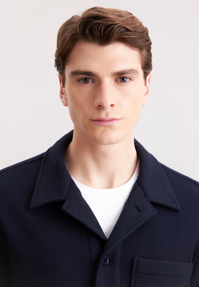 Regular Jacke Uni in Dunkelblau |  Seidensticker Onlineshop