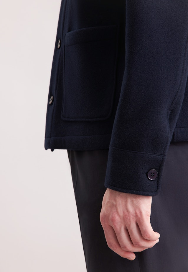 Regular Jacke Uni in Dunkelblau |  Seidensticker Onlineshop