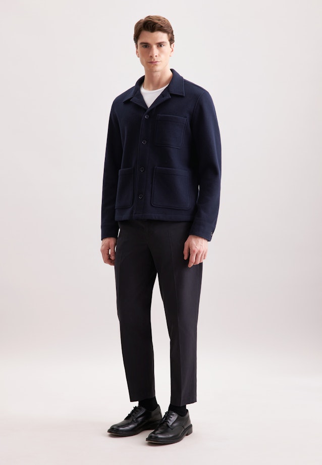 Regular Jacke Uni in Dunkelblau |  Seidensticker Onlineshop