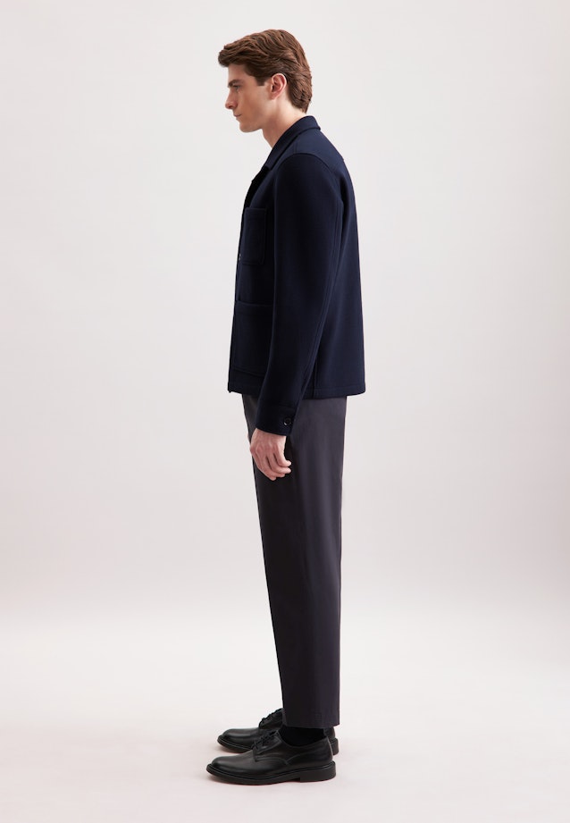 Regular Jacke Uni in Dunkelblau |  Seidensticker Onlineshop