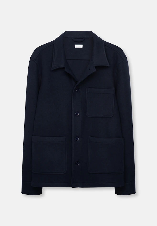 Regular Jacke Uni in Dunkelblau | Seidensticker Onlineshop
