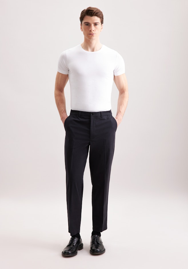 Regular Chino Uni dans Gris | Boutique en ligne Seidensticker