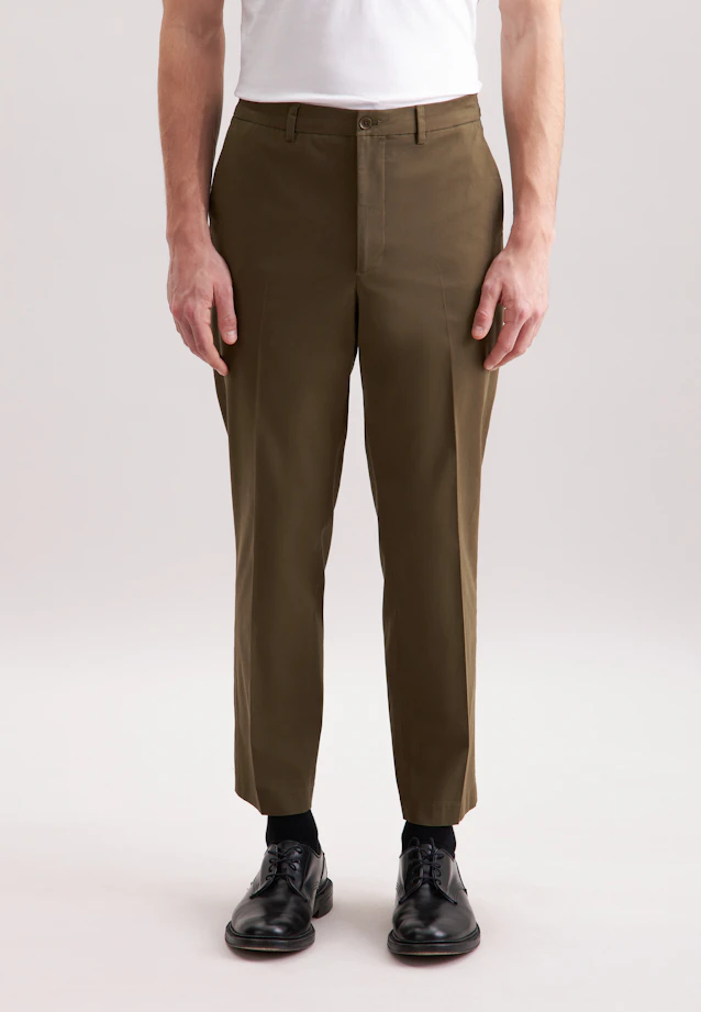 Regular Chino Uni in Vert |  Seidensticker Onlineshop