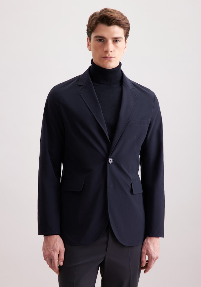 Jacke Uni in Dunkelblau | Seidensticker Onlineshop