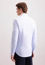 Slim Chemise en flanelle carreaux in Bleu Moyen |  Seidensticker Onlineshop