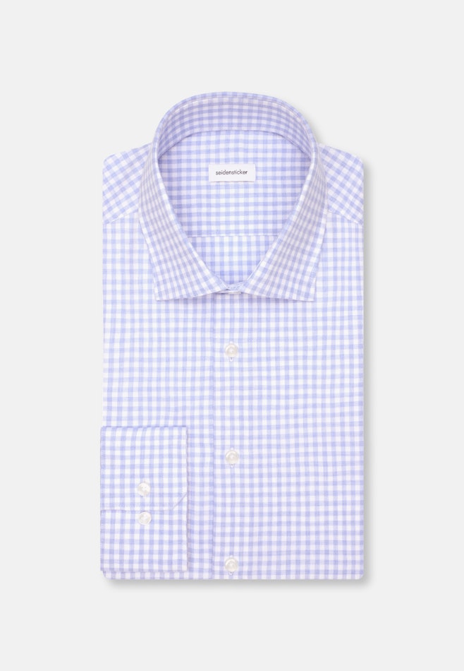 Slim Chemise en flanelle carreaux dans Bleu Moyen | Boutique en ligne Seidensticker