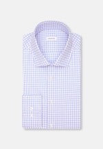 Slim Flanellhemd Karo in Mittelblau |  Seidensticker Onlineshop