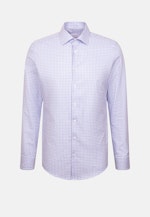 Slim Flanellhemd Karo in Mittelblau |  Seidensticker Onlineshop