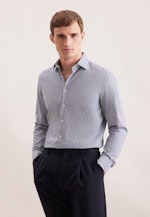 Slim Flanellhemd Karo in Dunkelblau |  Seidensticker Onlineshop