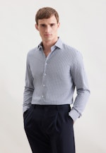 Slim Chemise en flanelle carreaux in Bleu Foncé |  Seidensticker Onlineshop