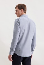 Slim Chemise en flanelle carreaux in Bleu Foncé |  Seidensticker Onlineshop
