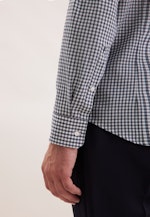 Slim Flanellhemd Karo in Dunkelblau |  Seidensticker Onlineshop