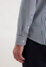 Slim Chemise en flanelle carreaux in Bleu Foncé |  Seidensticker Onlineshop