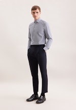 Slim Flanellhemd Karo in Dunkelblau |  Seidensticker Onlineshop