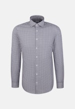 Slim Chemise en flanelle carreaux in Bleu Foncé |  Seidensticker Onlineshop