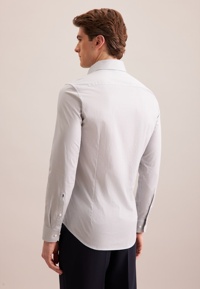 Slim Business shirt Print in Grey | Seidensticker online shop