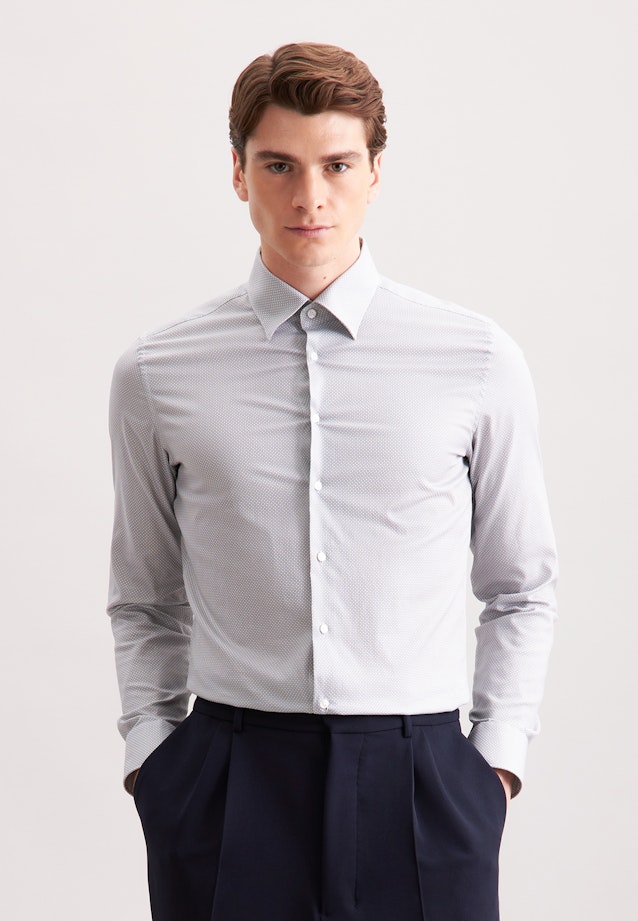 Slim Business shirt Print in Grey |  Seidensticker Onlineshop