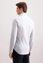 Slim Business Hemd Druck in Grau |  Seidensticker Onlineshop