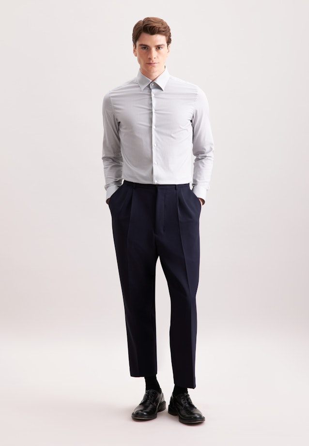 Slim Chemise d'affaires Imprimé in Gris |  Seidensticker Onlineshop
