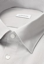 Slim Business Hemd Druck in Grau |  Seidensticker Onlineshop