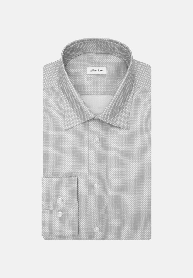 Slim Business Hemd Druck in Grau |  Seidensticker Onlineshop