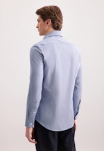 Slim Business Hemd Druck in Dunkelblau |  Seidensticker Onlineshop