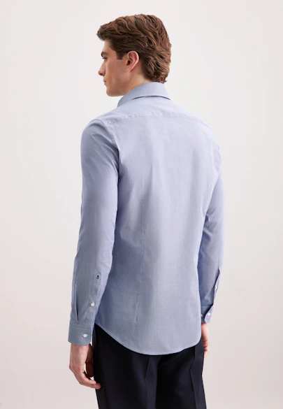 Slim Business shirt Print in Dunkelblau |  Seidensticker Onlineshop