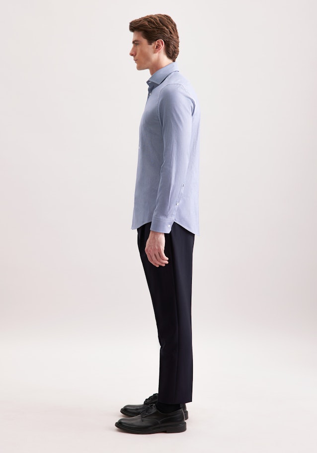 Slim Business shirt Print in Dunkelblau | Seidensticker Onlineshop