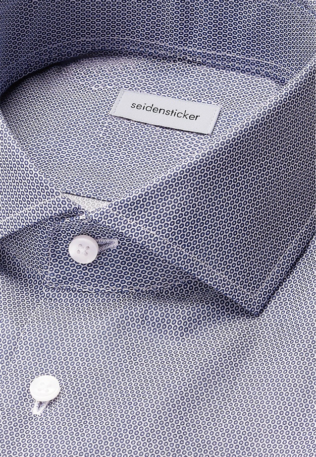 Slim Business shirt Print in Dunkelblau |  Seidensticker Onlineshop