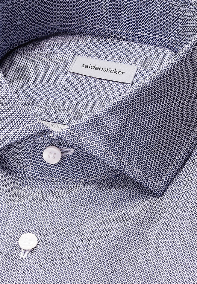 Slim Chemise d'affaires Imprimé dans Bleu Foncé | Boutique en ligne Seidensticker