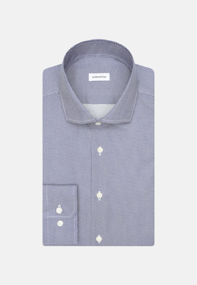 Slim Business Hemd Druck in Dunkelblau |  Seidensticker Onlineshop