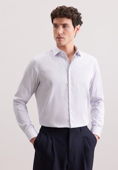 Regular Business shirt Stripes in Dunkelblau |  Seidensticker Onlineshop